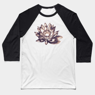 Lilly flower loto floral drawing Baseball T-Shirt